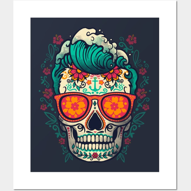 Calavera summer Wall Art by NemiMakeit